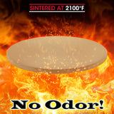 Unicook 14 Inch Round Pizza Stone, Heavy Duty Cordierite Pizza Baking Stone for Oven and Grill, Thermal Shock Resistant, Ideal for Baking Crisp Crust Pizza, Bread and More, Includes Scraper Unicook