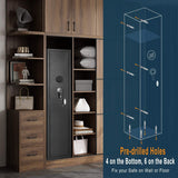 Greenvelly 8-12 Gun Safe for Rifles and Pistols,Quick Access Rifle Gun Safe with Password Lock, Long Gun Cabinet with Shelves and Pockets for Home,Office(No Assembly Required) Greenvelly