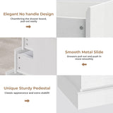 EPHEX 6 Drawer Dresser, Black Chest of Drawers, Storage Tower Clothes Organizer Closet, Double Dresser for Bedroom, Living Room, Entryway, 51.6''H x 15.7''W x 29.3''H White EPHEX