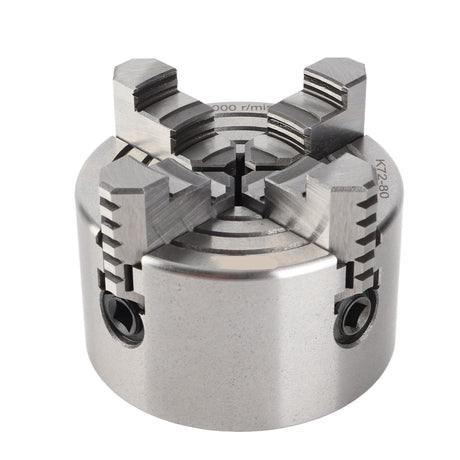 4-Jaw Metal Lathe Chuck, 4 Jaw Lathe Chuck Turning Machine Independent & Reversible Jaw 3 inch 4-Jaw Chuck Yanmis