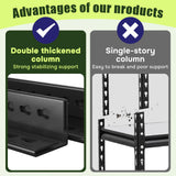 KILISTEELS 71" H x 45" W Metal Garage Shelving Unit 5 Tier Metal Storage Shelves Adjustable Shelving Unit Garage Shelves for Kitchen Warehouse Pantry Basement, 71" H x 45" W x 18" D, Black KILISTEELS