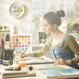 ARTEZA Acrylic Paint Set of 14 Colors, 4.06 Ounce Tubes, Non-Toxic Acrylic Artist Paints. Art Supplies for Painting ARTEZA