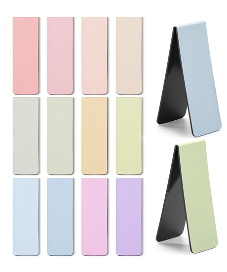 Mr. Pen- Magnetic Bookmarks, 12 Pack, Pastel Colors, Magnetic Book Marks, Bookmarks for Women Men Kids, Magnetic Bookmark, Magnet Bookmark Clips, Book Marker, Paper Bookmarks, Bookmark Magnetic Mr. Pen