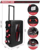 KingTool Home Tool Set Kit - 286 PCS Home Auto Repair Tool Kit with Rolling Tool Box, Mechanic Tool Sets with 21V Max Cordless Power drill, Perfect for Homeowner, Diyer, Handyman KINGTOOL