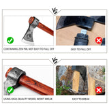 NEDFOSS Vikings Throwing Axes, 2 Pack of 16 Inches Throwing Axe Set with 1065 High Carbon Steel & Wooden Handle. Perfect for Axe Throwing Game, Recreation, Competition & Great Gift for Men NedFoss