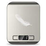 CROWNFUL Food Scale, 11 lb Digital Kitchen Scales with Built-in Coin Battery, Weight Ounces and Grams for Cooking and Baking, 6 Units with Tare Function, LCD Display, 304 Stainless Steel CROWNFUL