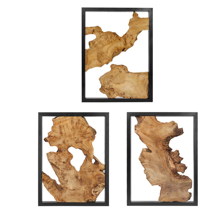 NAHARO Modern Wood Wall Decor- Natural wood Handcrafted Rustic Charm for Your Home - Perfect for Living Room, Bedroom,Kitchen,or Office NAHARO