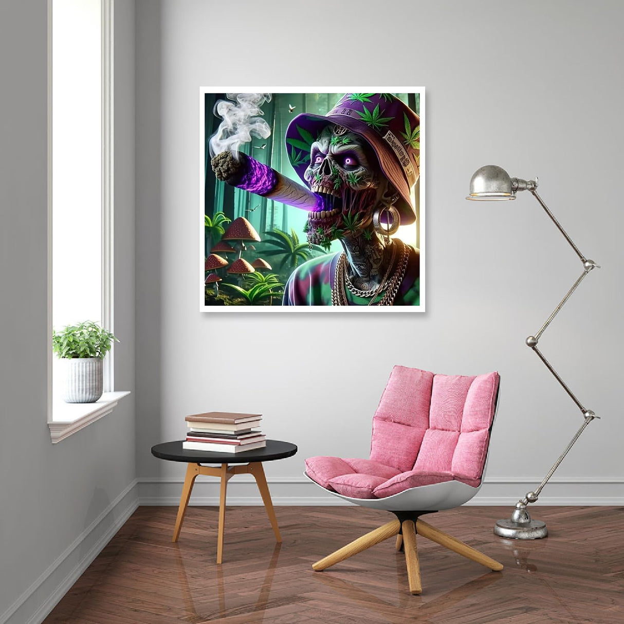 KTHOFCY 5D DIY Diamond Painting Kits for Adults, Halloween Skeleton Man Full Drill Embroidery Cross Stitch Crystal Rhinestone Paintings Pictures Arts Wall Decor Painting Dots Kits 13.7X13.7inch KTHOFCY