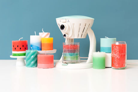 We R Memory Keepers, Wick Candle Making Kit, Includes 3 pounds of Paraffin Wax, 72 inches of Cotton Wick, 3 Rubber Stoppers, Pigment, Molds, Mixing Chart, Compatible with Beeswax, Soy and More We R Memory Keepers