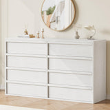 GarveeHome 8 Drawer Dresser for Bedroom, 54 in Wide Double Chest of Drawers with Large Storage, Modern Dresser Organizer Closet for Living Room, Nursery and Hallway GarveeHome