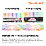 Shuttle Art Pastel Gel Pens, 24 Pastel Milky Colors Gel Pen for Black Paper, Adults Coloring Books Drawing Doodling Crafts Scrapbooking Journaling Shuttle Art