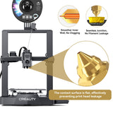 CCTREE 10PCS 0.4mm Ender 3 V3 SE Brass Nozzles Kit, 3D Printer Parts High Speed M6 0.4mm Nozzles Kit for Creality 3D Printer Ender 3 V3 SE, Ender 5 S1, Ender 7, Spider 1.0 Hotend CCTREE