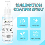 4 x 100ml Sublimation Spray for Cotton Tshirts，Sublimation Coating Spray for T-Shirts, Canvas, Polyester Fabric，Quick Dry, High Gloss，Polyester Spray for Sublimation (4 pcs Sublimation Coating Spray) GEKIXUTP