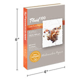 Speedball Art Products, 811202, Fluid 100 100% Cotton Artist Watercolor Paper, 4 x 6 inch Block, 140 lb Cold Press Speedball