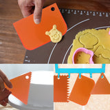 Cake Scraper Smoother Tool Set, DaKuan 12 pcs Cake Smoothing Cutter Plate Tool Combo, Cake Icing Scrapper Cake Edge Decorating Tool. DaKuan