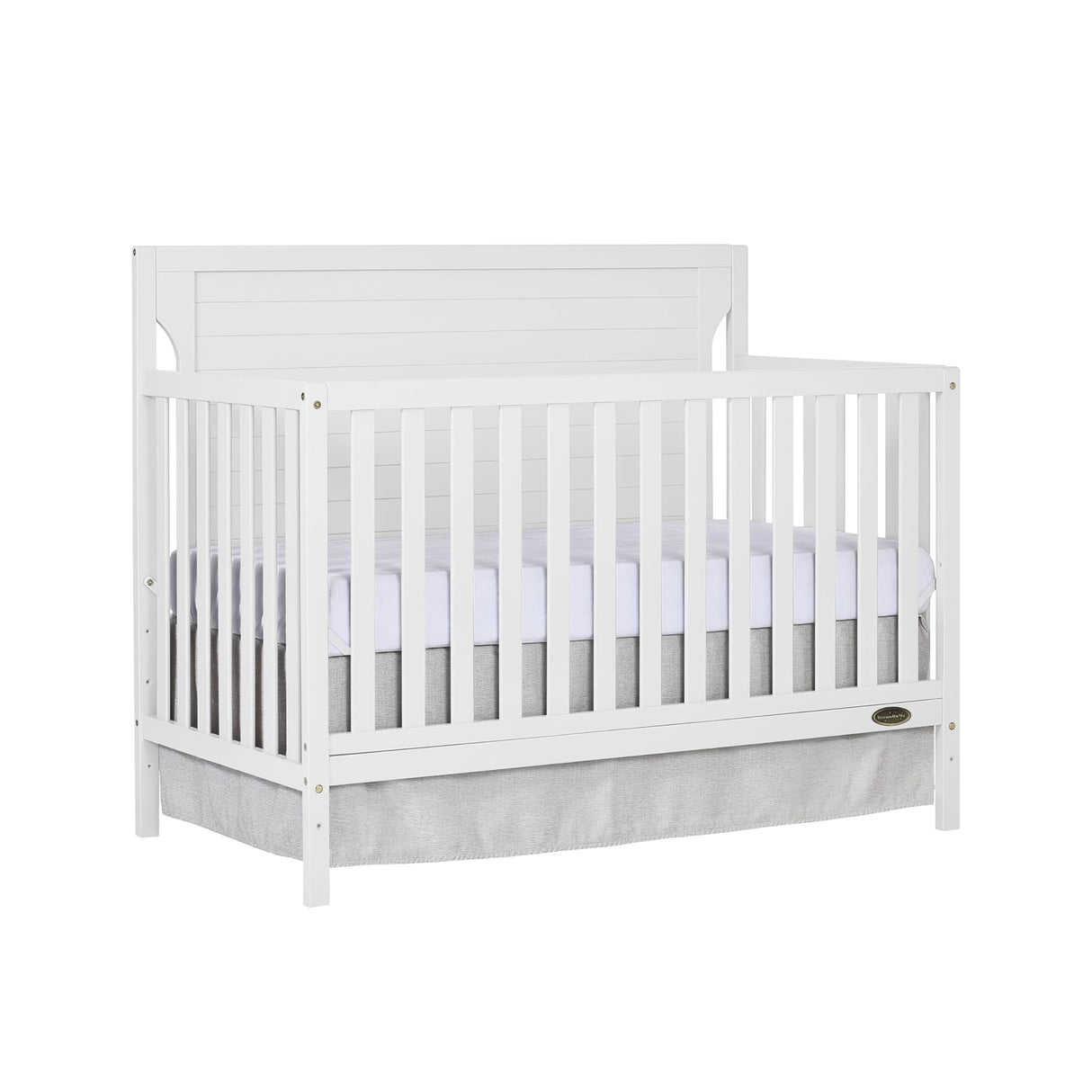 Dream On Me Cape Cod 5-in-1 Convertible Crib in White, Greenguard Gold Certified, 55x30x44.5 Inch (Pack of 1) Dream On Me