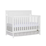 Dream On Me Cape Cod 5-in-1 Convertible Crib in White, Greenguard Gold Certified, 55x30x44.5 Inch (Pack of 1) Dream On Me