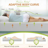 12 Inch Twin Mattress, Gel Memory Foam Twin Size Mattress, Pressure Relieving, Cooling Gel Foam, Twin Mattress in a Box, Certipur-Us Certified, Bed-in-a-Box, Twin, 75"L x 39"W x 12"Th, White NChanmar