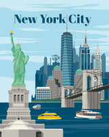 Ravensburger Relax CreArt New York City Paint by Numbers Kit | Perfect DIY Art Gift for Adults, Stress Relief, and Creative Hobby Ravensburger