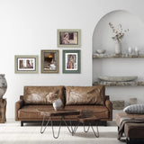XUANLUO 3 Pack 5x7 Inch Picture Frames Farmhouse Rustic Vintage Distressed Wood Grain Photo Frame with Plexiglass for Table Top Display and Wall Hanging XUANLUO