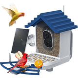 Smart Bird Feeder with Camera Solar Powered & AI Bird Identification, 2.4Ghz WiFi Camera Bird Feeder, 2K Hd Live Video Bird Feeder Camera, Nstant Arrival Alerts - Best Gifts for Bird Lovers NAVFS