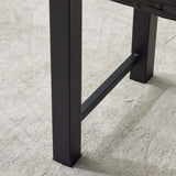 Seekverse 46" Outdoor Rattan Backless Bench Set of 2, All-Weather Patio Garden Bench for Backyard, Porch, or Lawn, Durable Steel Bench for Outdoor Spaces Seekverse