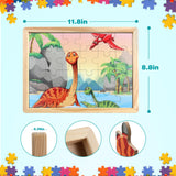 OIDIRE Wooden Puzzles for Kids Ages 4-8, 6 Pack Puzzles Wooden Jigsaw Puzzles 60 Pieces for Children Learning Educational Puzzles Toys for Boys and Girls OIDIRE