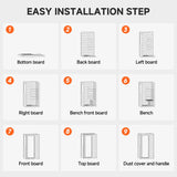 Real Relax Far Infrared Sauna Room 1 Person, Compact Hemlock Wooden Indoor Home Sauna Room with 950W 6pcs Low EMF Heating Plates Real Relax