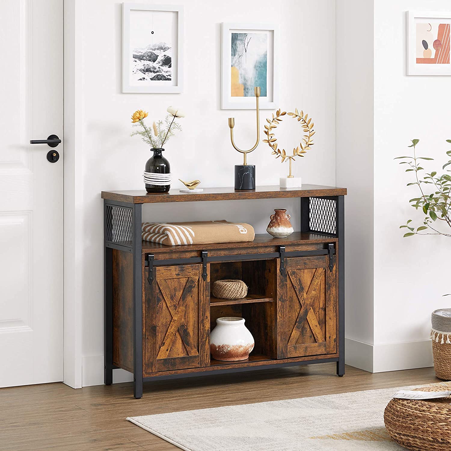 VASAGLE Buffet Cabinet Storage Cabinet Sideboard - Thumbnail 2