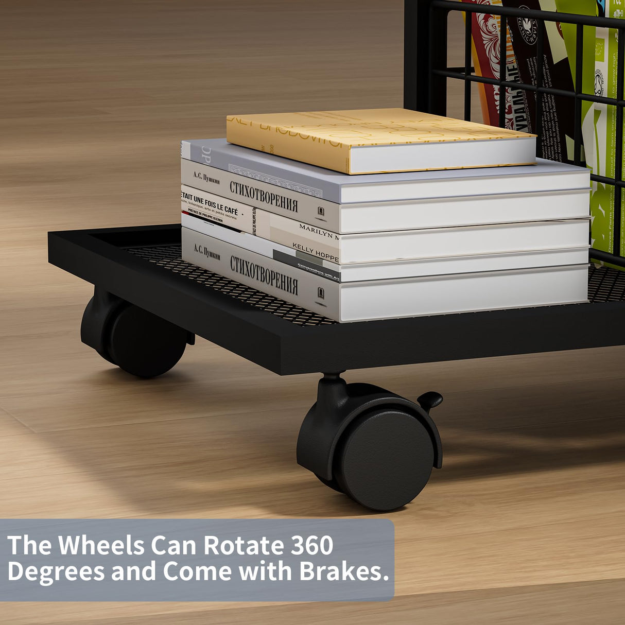 C Shaped Sofa Side Table: Couch End Table with Drawer - Bedside Table with Wheels - 19.7''L x 11.8''W x 28''H - C Mobile Tables with Storage Basket for Living Room Bedroom Sonyabecca