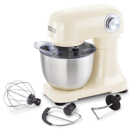 DASH Tilt-Head 3.5qt Stand Mixer 12 Speeds with Paddle, Dough Hook, and Whisk Attaachments - Cream DASH