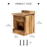 BalterFF Bird Feeders for Outdoors,Wooden Unique Seed Sunflower Food Feeder Blue Cardinal Finch Backyard Platform Balcony Gazebo Tree Fence Wall BalterFF