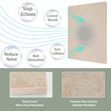 TroyStudio Thickened Acoustic Panels, 31.5 x 23.6 x 0.5 Inches Pack of 6 Felt Wall Decor Tile Sound Absorbing Board, Noise Reverb Echo Dampening Soundproof Padding for Door Music Recording Home Studio TroyStudio