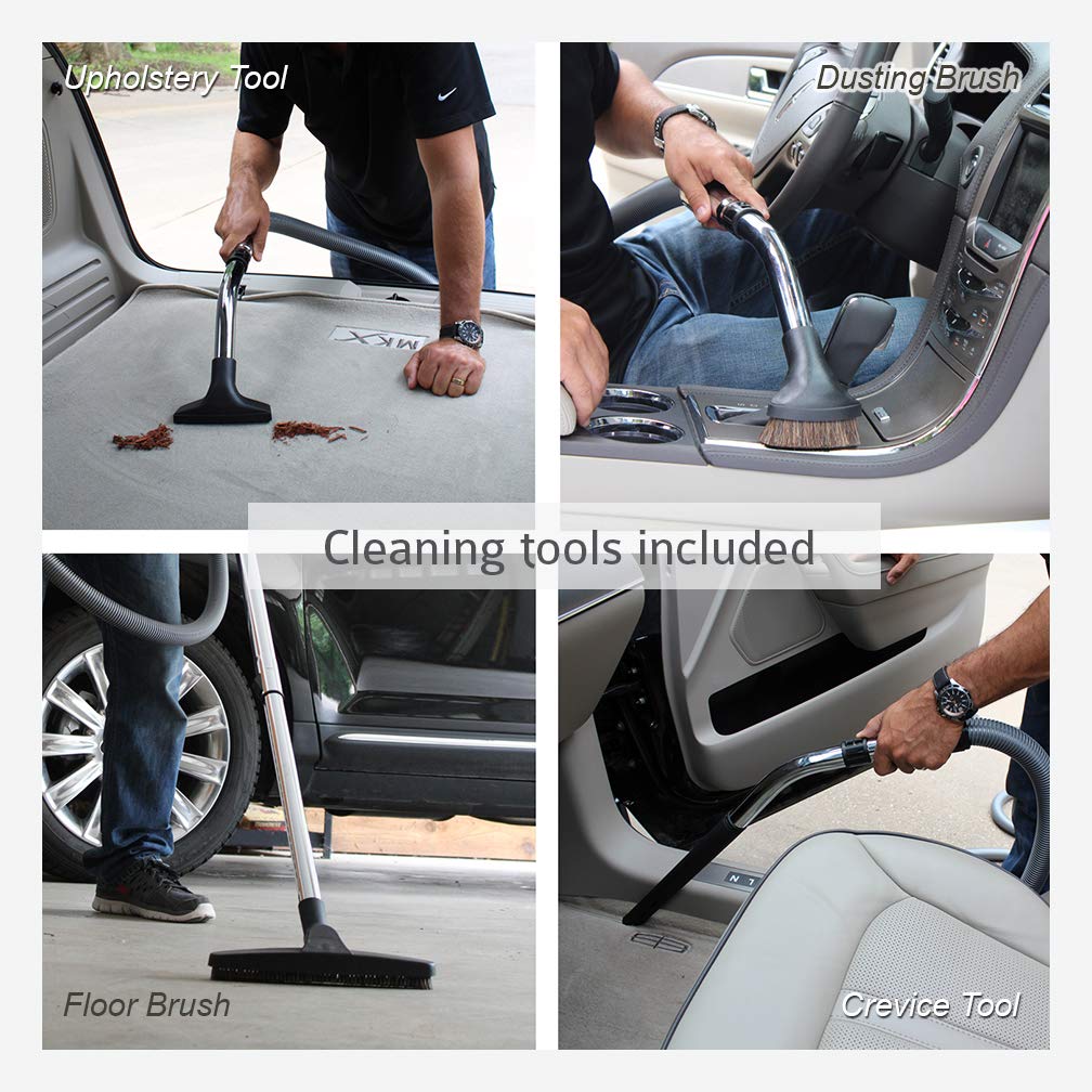 VacuMaid GV50BPRO Professional Wall Mounted Garage and Car Vacuum with 50 ft. Hose and Tools VacuMaid
