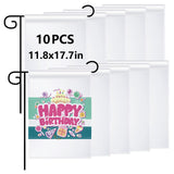 10 PCS sublimation garden flags blank christmas garden flag 17.7×11.8 Inch Polyester Banners Flag for Outdoor Courtyard Decoration ORJ