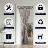 Barn Wood Door Door Curtains for Doorways, Rustic Farmhouse Rural Wooden Art Blackout Curtain for Kids Bedroom Closet, Grommet Thermal Insulated Privacy Door Drapes for Room Divider, 42"W x 80"L SOSSIZOO