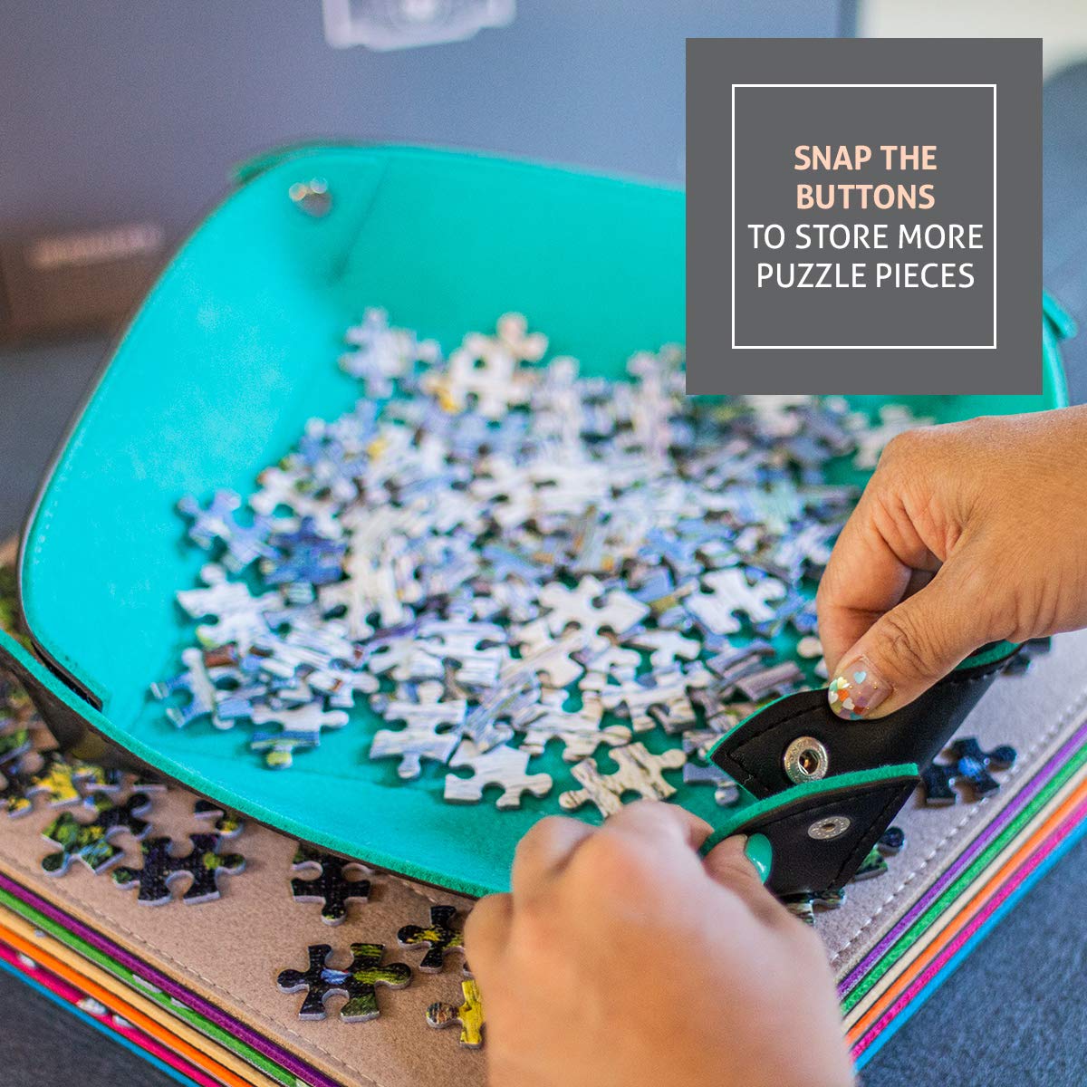 ByAllison Jigsaw Puzzle Sorting Trays 8 Pieces Stackable Large Trays ByAllison