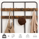 HOOBRO Hall Tree with Bench, Entryway Bench with Coat Rack, Mud Room Bench with 12 Double Hooks and Storage Bench, Coat Tree, Shoe Rack Organizer, for Foyer, Front Door, Rustic Brown BF05MT01 HOOBRO