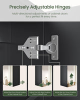 CHOEZON Bathroom Medicine Cabinet, Wall-Mounted Bathroom Vanity with Mirror, Bathroom Medicine Cabinet with Storage Function, Hanging Storage Cabinet, Adjustable Shelves, Black CHOEZON