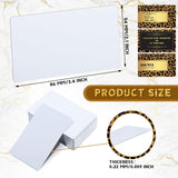 200 Pcs Sublimation Business Cards Sublimation Blanks Metal Name Card White Aluminum Blanks Thick Business Cards for Custom Engrave Print DIY Gift Card 2.13 x 3.39 Inches (0.22 mm, 0.01 Inch) Kosiz