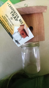 Amish-Made Rustic Carpenter bee Trap WoodArtSupply
