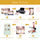 ZYNERY Sublimation Magnet Blanks 3x3 inch, 30Pcs Sublimation Blank Fridge Magnets Printable Photos, Personalized Sublimation Magnets for Refrigerator Decoration, Kitchen, Office, Wall ZYNERY