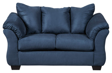 Signature Design by Ashley Darcy Casual Plush Loveseat, Dark Blue Signature Design by Ashley