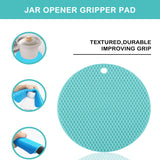 Jar Opener for Weak Hands, Seniors with Arthritis, 5 in 1 Multi Function Bottle Opener Lid Opener For Arthritic Hands with Non Slip Rubber Jar opener Gripper Pad HUMANFUN