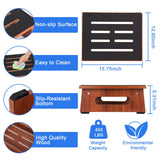 RayLove One Step Stool for Adults Seniors with Non-Slip Rubber Stepping Feet, Heavy Duty Platform Step Stools, 450 LB Portable Bed Steps for High Beds for Bathroom, Bedroom, Kitchen & Bedside Support RayLove