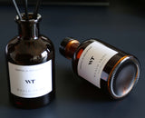 WEALD TRIBE Flower Reed Diffuser Set Eucalyptus & Lavender Scent For Bathroom Accessories Shelf Decor & Air Fresheners, Sticks Defusers With 4.0 fl oz Essential Oils, House Bedroom Office Decor & Gift WEALD TRIBE