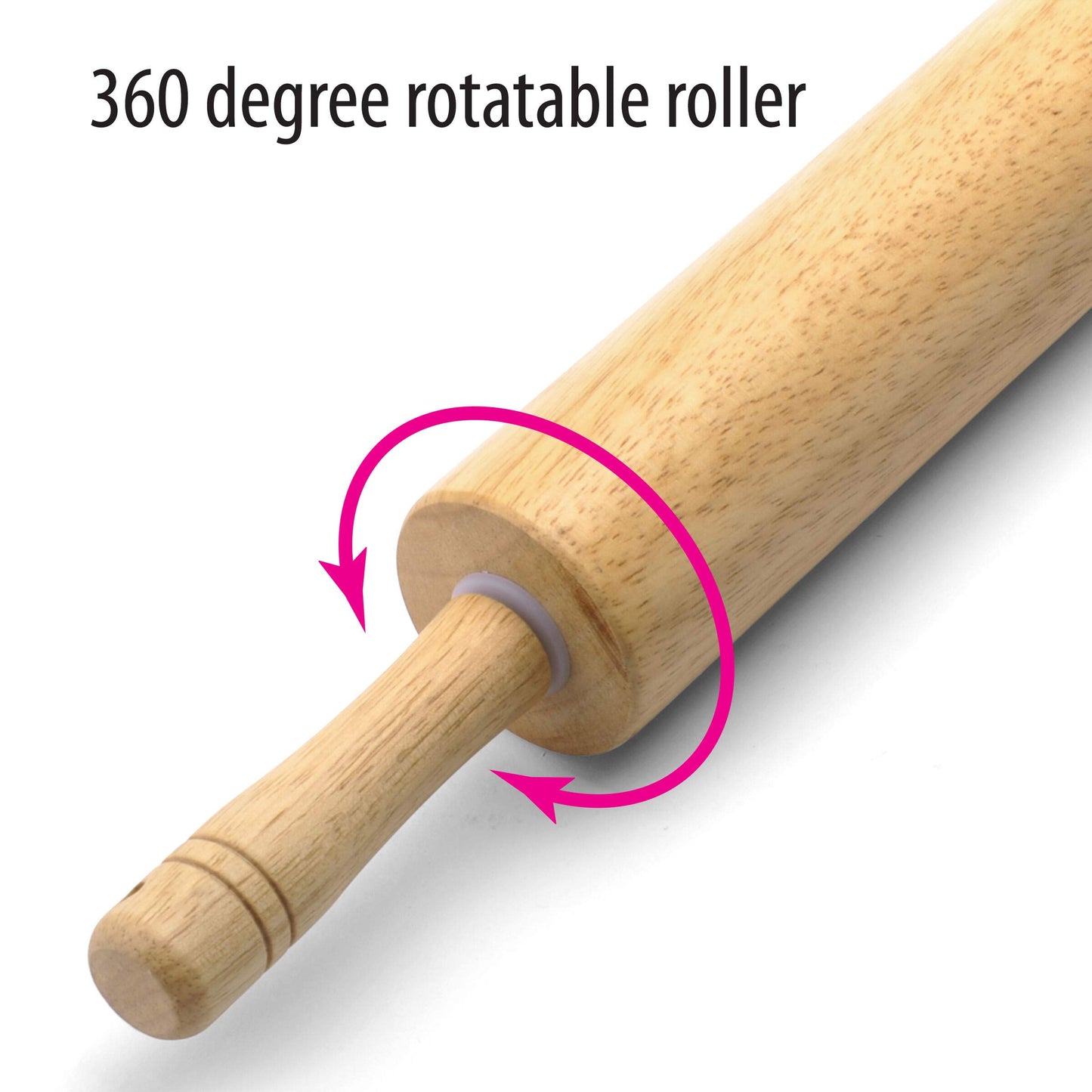 Farberware Classic Wood Rolling Pin, 17.75 Inch, Natural