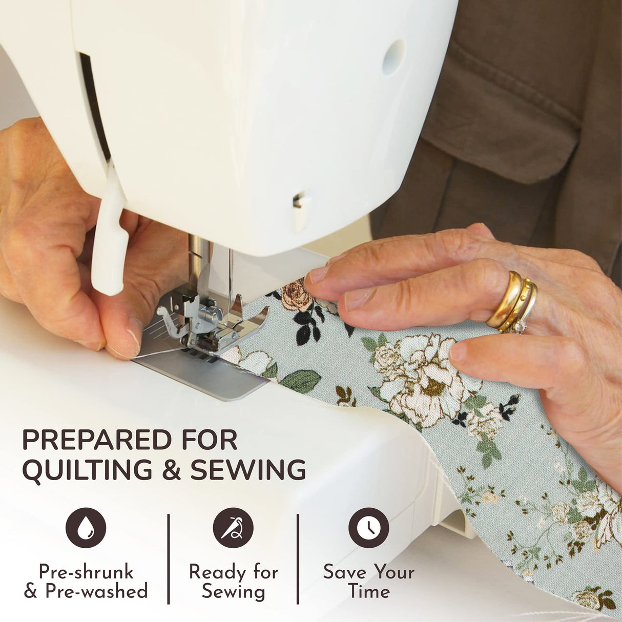 Tinyspool & Co. Jelly Roll Fabric Strips for Quilting, Crafting, and Sewing, 40 Strip Assorted Bundle, Soft Cotton for Blanket, Rug, Upholstery, Home Decor, and Purse Making, Waterlily Pond Tinyspool & Co.