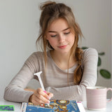 SENQAO Train Diamond Art Kits for Adult, Christmas Diamond Painting Kits for Beginners, DIY Full Drill Winter Holdiay Rhinestone Diamond Dots Gem Painting Art Craft Home Decor 12 x12 Inch SENQAO