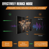 Art Acoustic Panels Sound Absorbing: Soundproof Wall Panels Acoustic Wall Art, Decorative Sound Proof Panel for Studio Home Office 8 Pack 12x16" HLJ ART